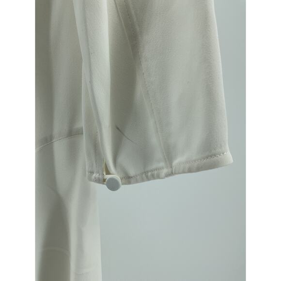 Khaite Midi Length White Acetate Dress Size XS - Picture 9 of 11